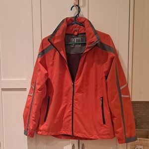 089 - Elevate Sport Women's Orange And Gray Jacket
